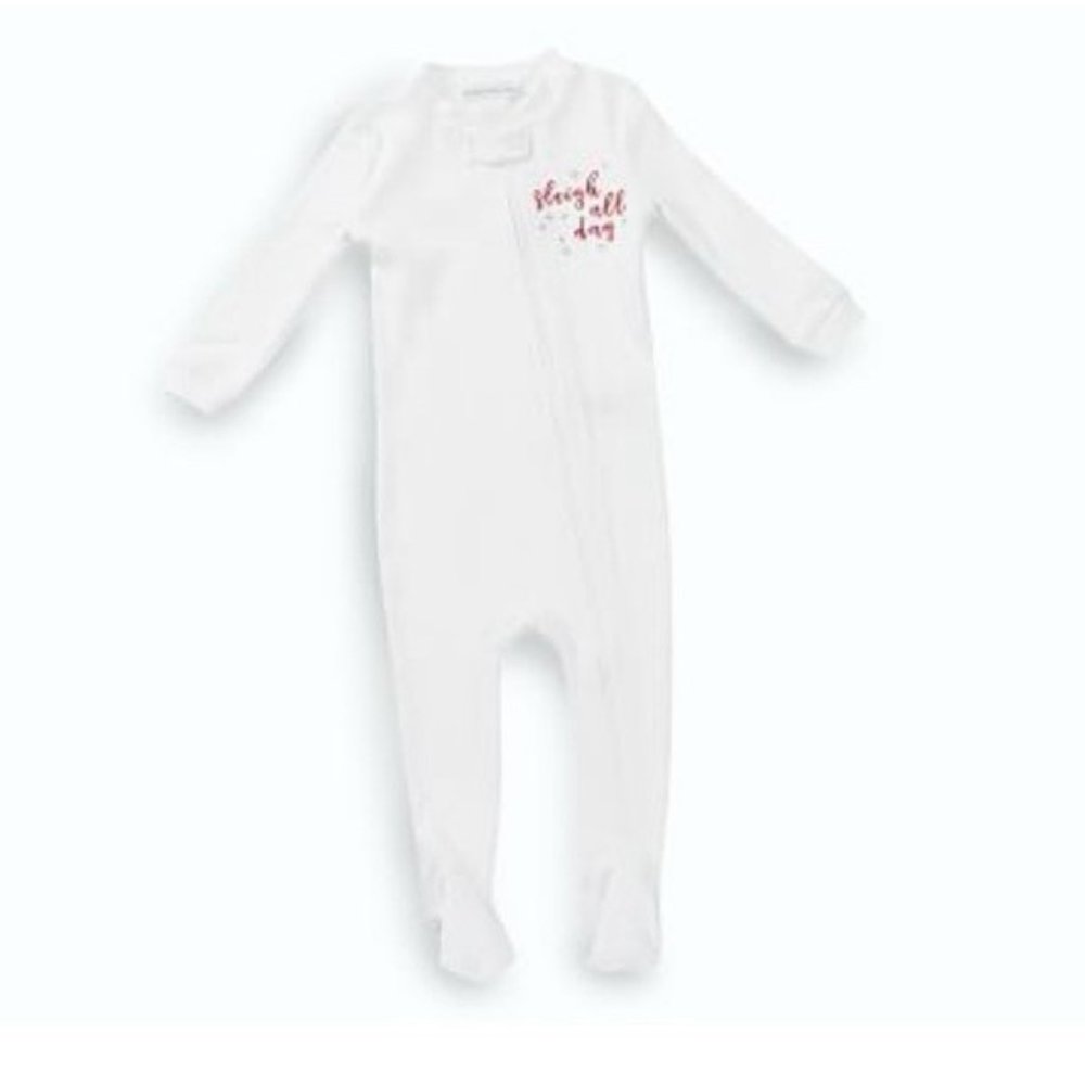 Pottery Barn Kids Sleigh All Day Nursery One Piece Pajama 3-6 Months NWT